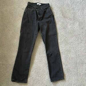 Abercrombie black boyfriend jeans size 25 short